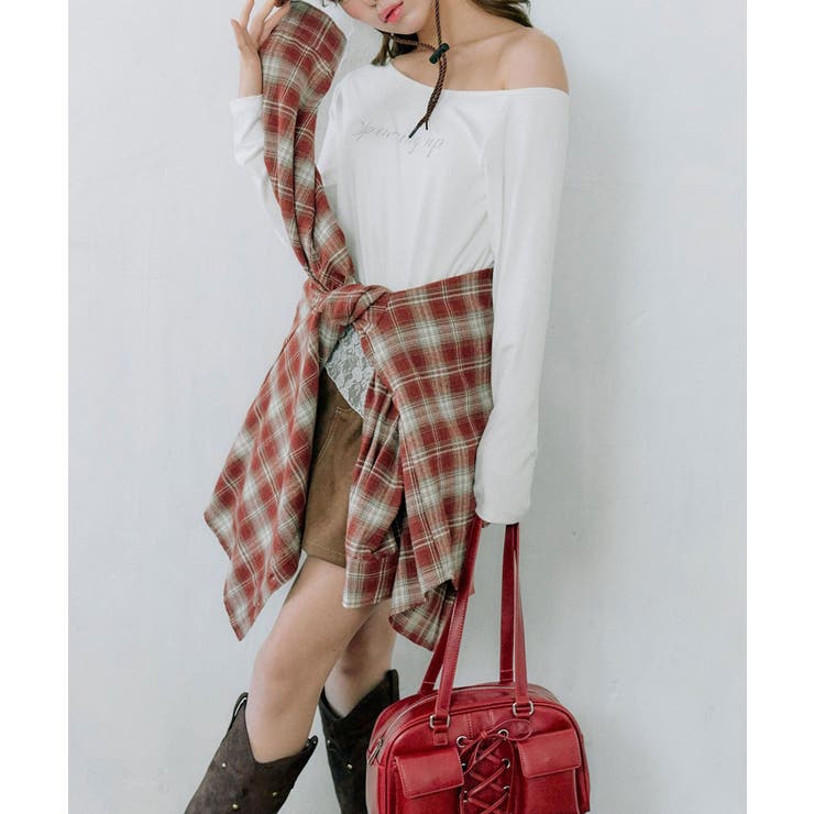 【OLIVE des OLIVE】タイ付ワンショルトップス | NICE CLAUP / OLIVE des OLIVE　OUTLET | 詳細画像4 