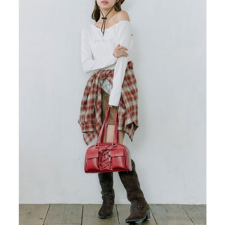 【OLIVE des OLIVE】タイ付ワンショルトップス | NICE CLAUP / OLIVE des OLIVE　OUTLET | 詳細画像5 