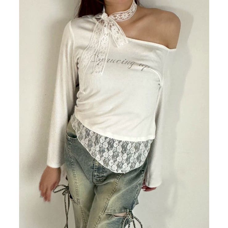 【OLIVE des OLIVE】タイ付ワンショルトップス | NICE CLAUP / OLIVE des OLIVE　OUTLET | 詳細画像6 