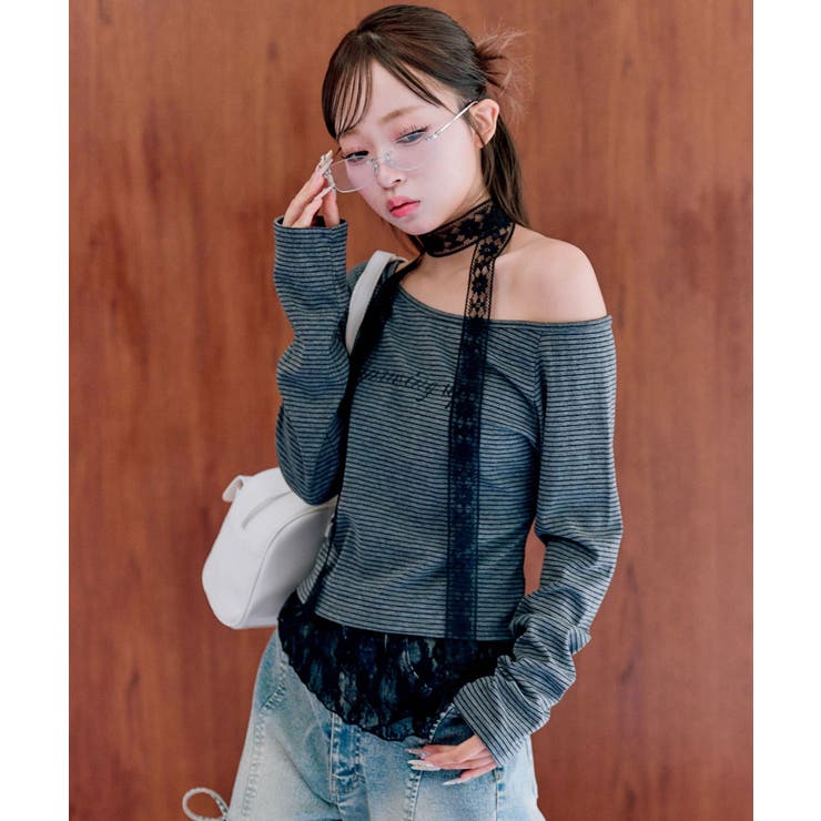 【OLIVE des OLIVE】タイ付ワンショルトップス | NICE CLAUP / OLIVE des OLIVE　OUTLET | 詳細画像11 