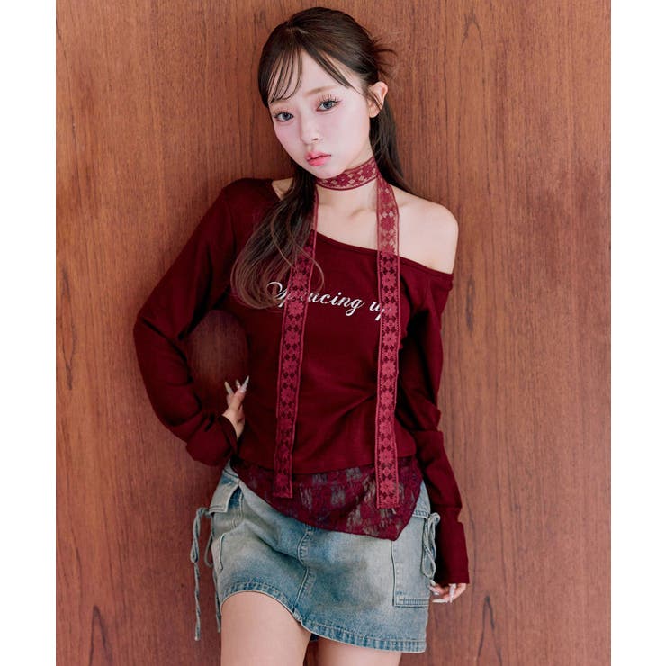 【OLIVE des OLIVE】タイ付ワンショルトップス | NICE CLAUP / OLIVE des OLIVE　OUTLET | 詳細画像15 