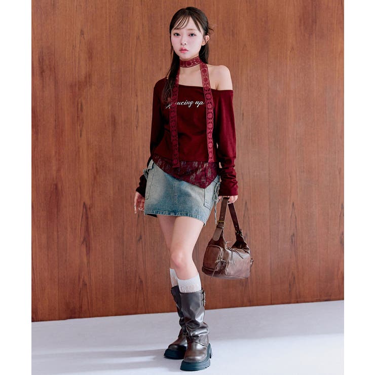 【OLIVE des OLIVE】タイ付ワンショルトップス | NICE CLAUP / OLIVE des OLIVE　OUTLET | 詳細画像19 