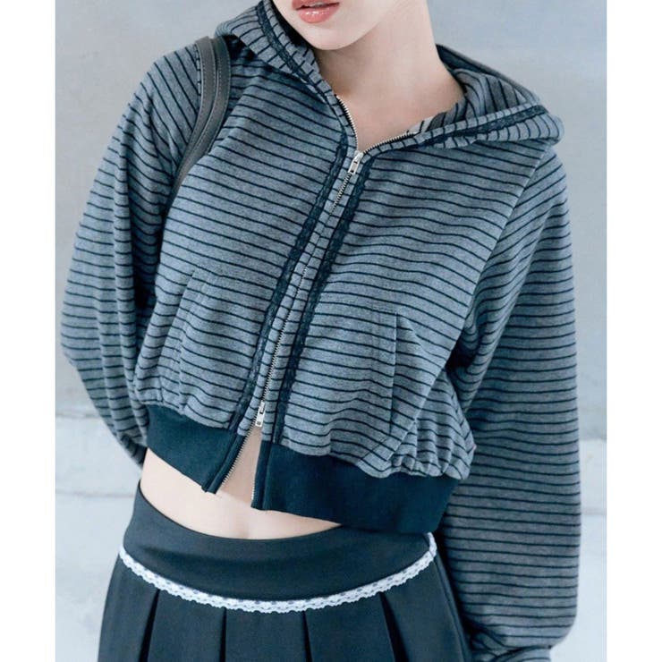 ボーダー | アウターに合わせるパーカー | NICE CLAUP / OLIVE des OLIVE　OUTLET
