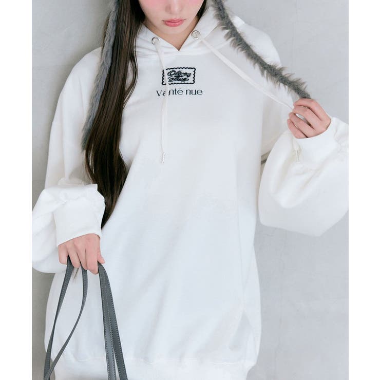 【OLIVE des OLIVE】ゆるたぽパーカー | NICE CLAUP / OLIVE des OLIVE　OUTLET | 詳細画像4 