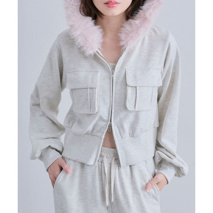 【OLIVE des OLIVE】ZIPパーカー | NICE CLAUP / OLIVE des OLIVE　OUTLET | 詳細画像7 