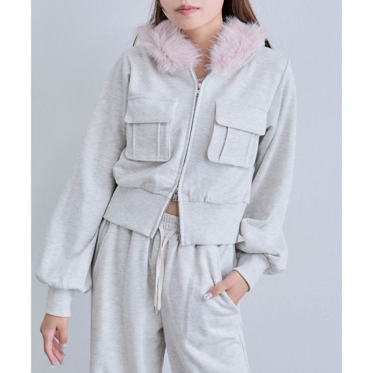 【OLIVE des OLIVE】ZIPパーカー | NICE CLAUP / OLIVE des OLIVE　OUTLET | 詳細画像4 