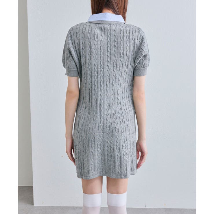 OLIVE des OLIVE】2枚衿ポロワンピ[品番：NCLW0016789]｜NICE CLAUP