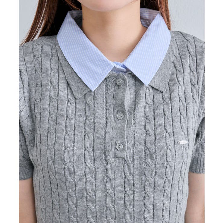 OLIVE des OLIVE】2枚衿ポロワンピ[品番：NCLW0016789]｜NICE CLAUP