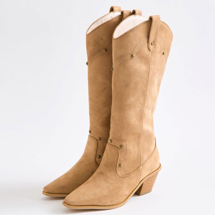ベージュ | 【OLIVE des OLIVE】ウエスタンブーツ | NICE CLAUP / OLIVE des OLIVE　OUTLET