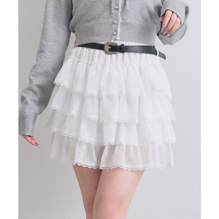 【OLIVE des OLIVE】フリフリティアードミニスカート | NICE CLAUP / OLIVE des OLIVE　OUTLET | 詳細画像7 