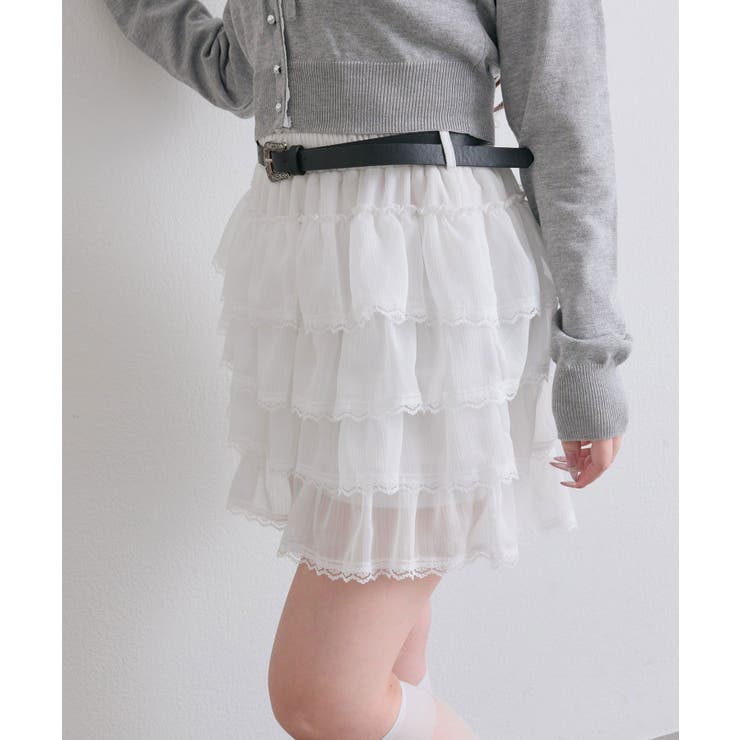 【OLIVE des OLIVE】フリフリティアードミニスカート | NICE CLAUP / OLIVE des OLIVE　OUTLET | 詳細画像8 