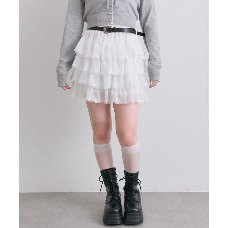 【OLIVE des OLIVE】フリフリティアードミニスカート | NICE CLAUP / OLIVE des OLIVE　OUTLET | 詳細画像9 