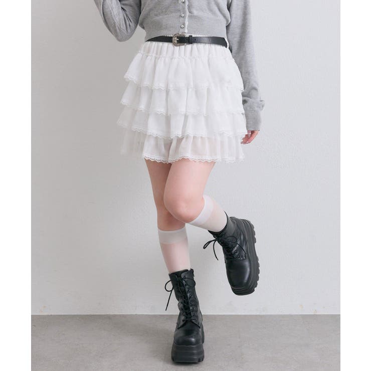 【OLIVE des OLIVE】フリフリティアードミニスカート | NICE CLAUP / OLIVE des OLIVE　OUTLET | 詳細画像10 