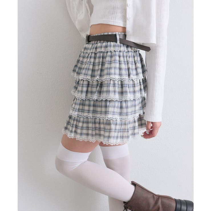 【OLIVE des OLIVE】フリフリティアードミニスカート | NICE CLAUP / OLIVE des OLIVE　OUTLET | 詳細画像15 