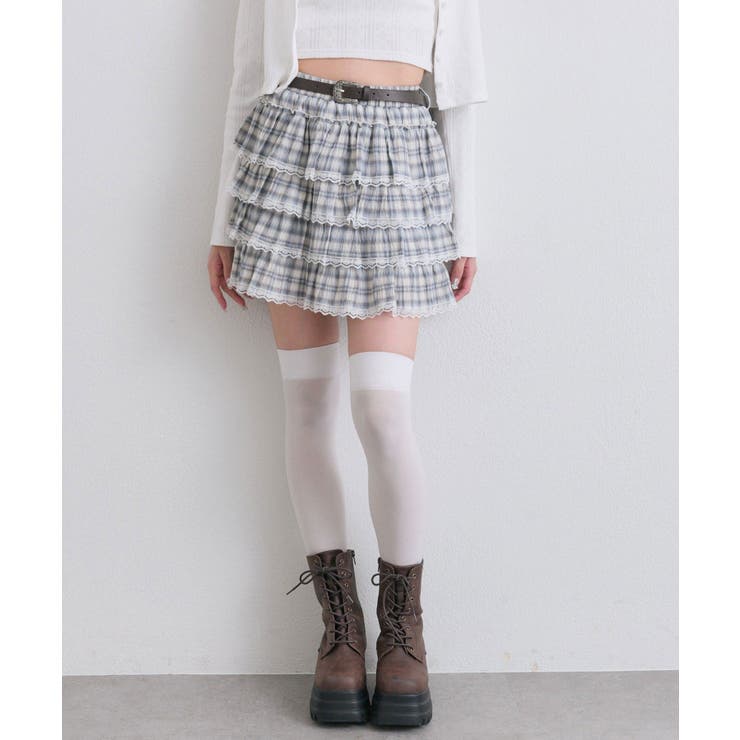 【OLIVE des OLIVE】フリフリティアードミニスカート | NICE CLAUP / OLIVE des OLIVE　OUTLET | 詳細画像16 