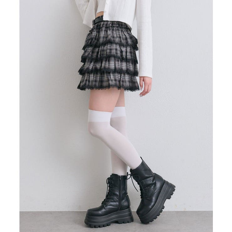 【OLIVE des OLIVE】フリフリティアードミニスカート | NICE CLAUP / OLIVE des OLIVE　OUTLET | 詳細画像24 