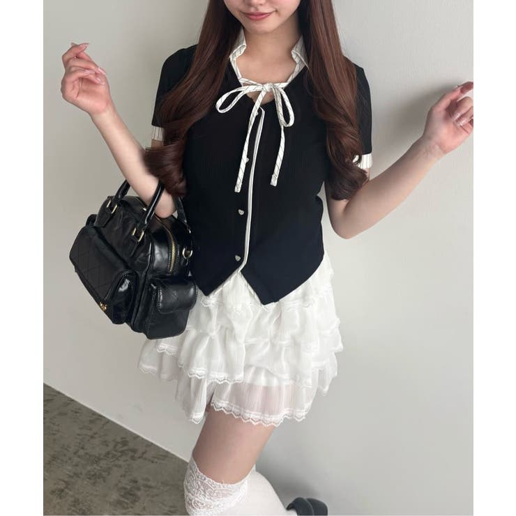 【OLIVE des OLIVE】フリフリティアードミニスカート | NICE CLAUP / OLIVE des OLIVE　OUTLET | 詳細画像32 