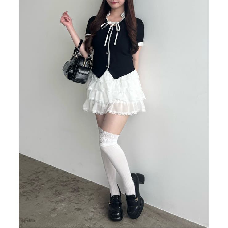 【OLIVE des OLIVE】フリフリティアードミニスカート | NICE CLAUP / OLIVE des OLIVE　OUTLET | 詳細画像34 
