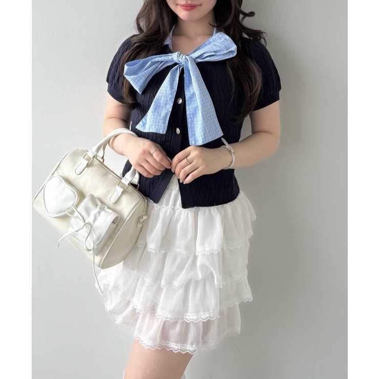 【OLIVE des OLIVE】フリフリティアードミニスカート | NICE CLAUP / OLIVE des OLIVE　OUTLET | 詳細画像35 