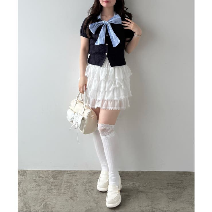 【OLIVE des OLIVE】フリフリティアードミニスカート | NICE CLAUP / OLIVE des OLIVE　OUTLET | 詳細画像36 
