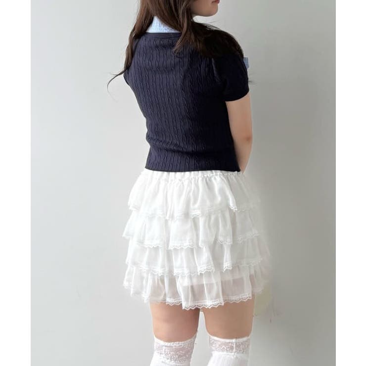【OLIVE des OLIVE】フリフリティアードミニスカート | NICE CLAUP / OLIVE des OLIVE　OUTLET | 詳細画像37 