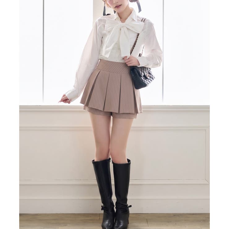 【OLIVE des OLIVE】ボックスプリーツスカパン | NICE CLAUP / OLIVE des OLIVE　OUTLET | 詳細画像4 