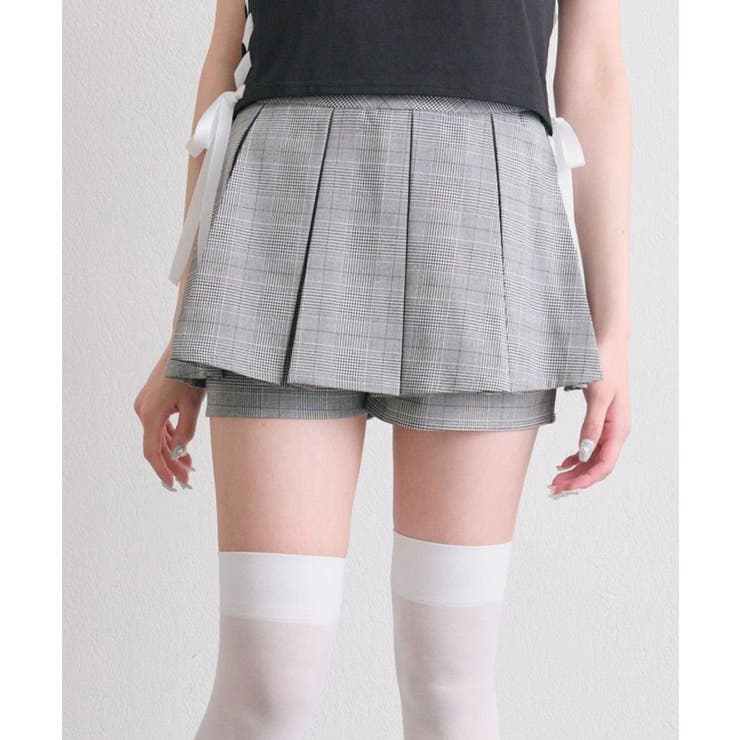 グレー | 【OLIVE des OLIVE】ボックスプリーツスカパン | NICE CLAUP / OLIVE des OLIVE　OUTLET