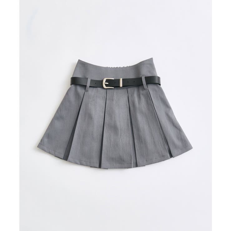 【OLIVE des OLIVE】合皮ベルト付きプリーツスカート | NICE CLAUP / OLIVE des OLIVE　OUTLET | 詳細画像8 