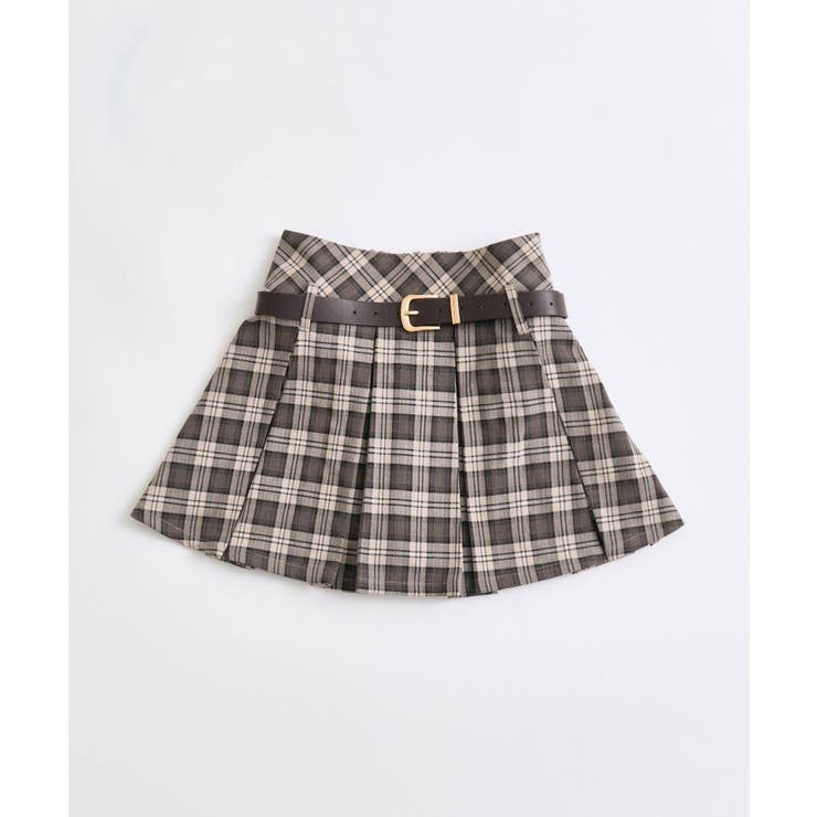 【OLIVE des OLIVE】合皮ベルト付きプリーツスカート | NICE CLAUP / OLIVE des OLIVE　OUTLET | 詳細画像1 