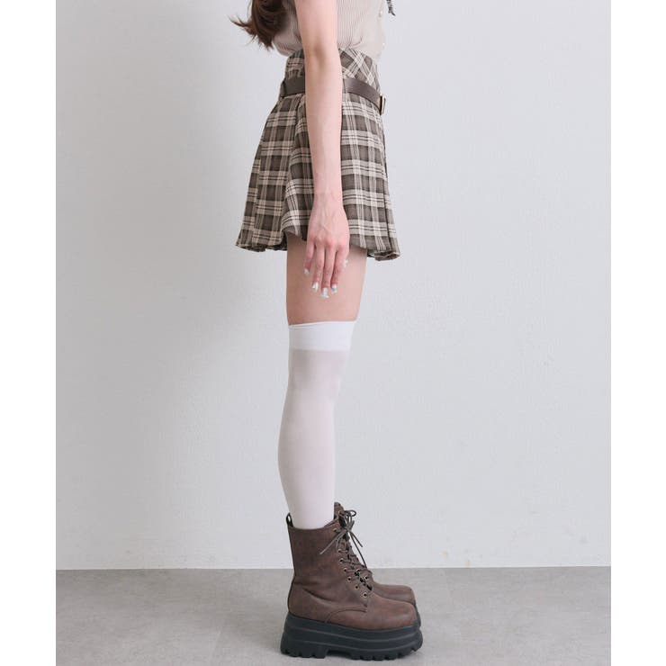 【OLIVE des OLIVE】合皮ベルト付きプリーツスカート | NICE CLAUP / OLIVE des OLIVE　OUTLET | 詳細画像21 