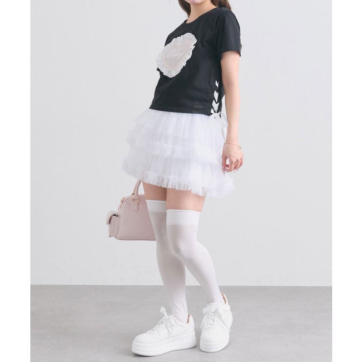 【OLIVE des OLIVE】チュールティアードミニスカート | NICE CLAUP / OLIVE des OLIVE　OUTLET | 詳細画像23 