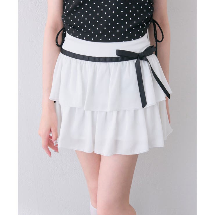 オフ | 【OLIVE des OLIVE】リボンティアードスカート | NICE CLAUP / OLIVE des OLIVE　OUTLET