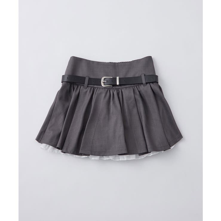 【OLIVE des OLIVE】ベルト付きタックフレアスカート | NICE CLAUP / OLIVE des OLIVE　OUTLET | 詳細画像3 