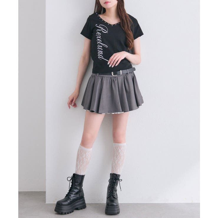 【OLIVE des OLIVE】ベルト付きタックフレアスカート | NICE CLAUP / OLIVE des OLIVE　OUTLET | 詳細画像6 