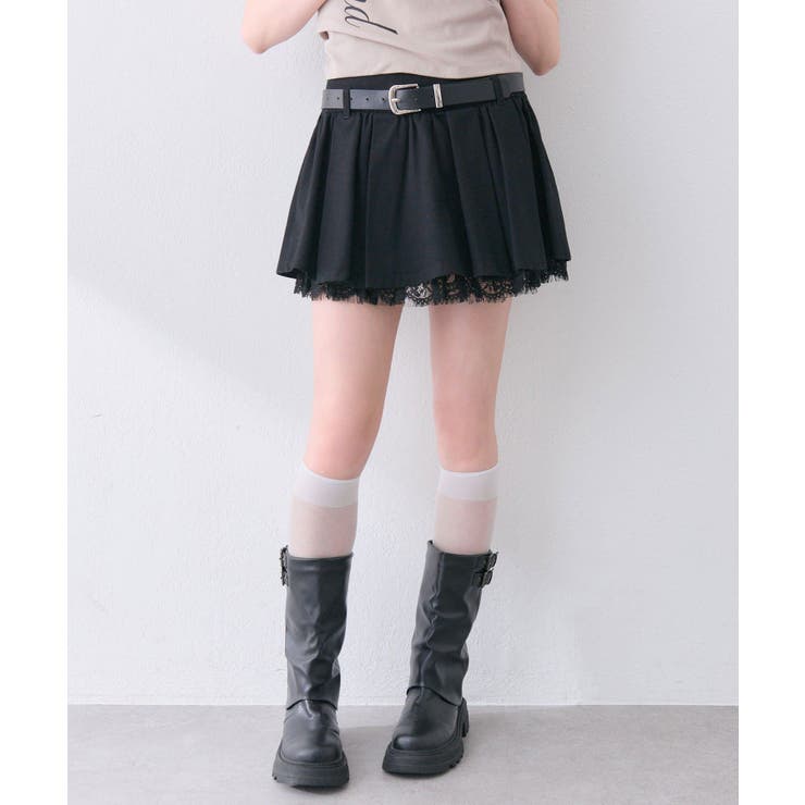 【OLIVE des OLIVE】ベルト付きタックフレアスカート | NICE CLAUP / OLIVE des OLIVE　OUTLET | 詳細画像13 