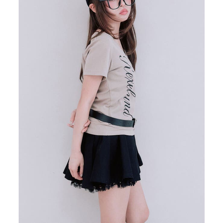 【OLIVE des OLIVE】ベルト付きタックフレアスカート | NICE CLAUP / OLIVE des OLIVE　OUTLET | 詳細画像15 