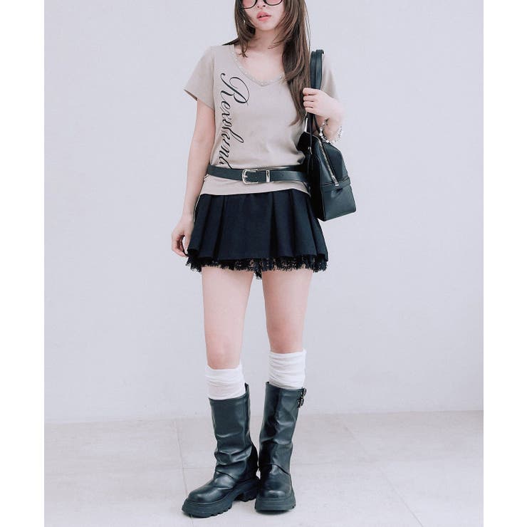 【OLIVE des OLIVE】ベルト付きタックフレアスカート | NICE CLAUP / OLIVE des OLIVE　OUTLET | 詳細画像17 