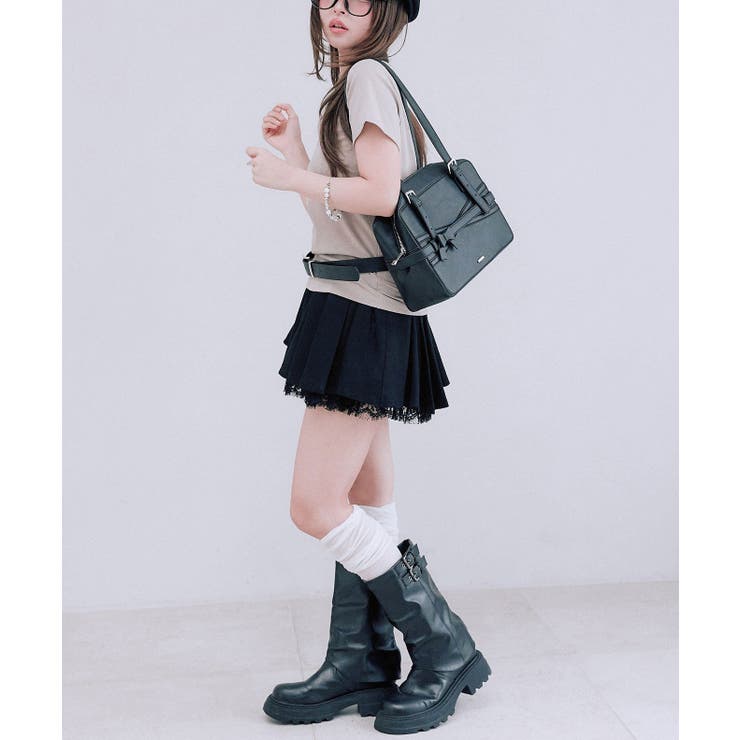 【OLIVE des OLIVE】ベルト付きタックフレアスカート | NICE CLAUP / OLIVE des OLIVE　OUTLET | 詳細画像18 
