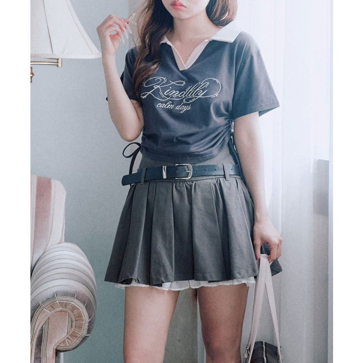 【OLIVE des OLIVE】ベルト付きタックフレアスカート | NICE CLAUP / OLIVE des OLIVE　OUTLET | 詳細画像23 