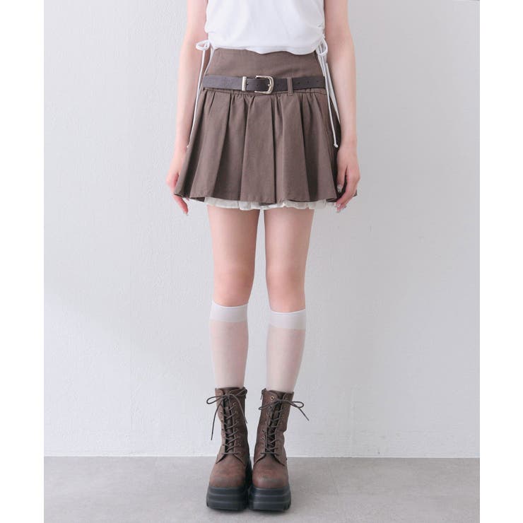 【OLIVE des OLIVE】ベルト付きタックフレアスカート | NICE CLAUP / OLIVE des OLIVE　OUTLET | 詳細画像26 