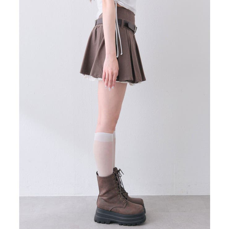 【OLIVE des OLIVE】ベルト付きタックフレアスカート | NICE CLAUP / OLIVE des OLIVE　OUTLET | 詳細画像27 
