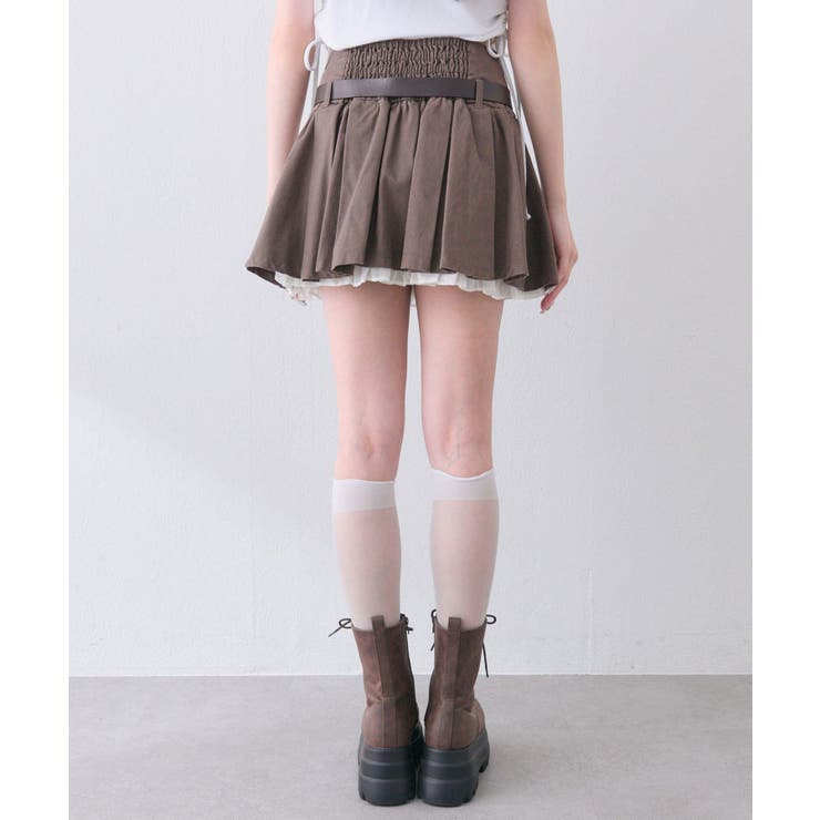 【OLIVE des OLIVE】ベルト付きタックフレアスカート | NICE CLAUP / OLIVE des OLIVE　OUTLET | 詳細画像28 