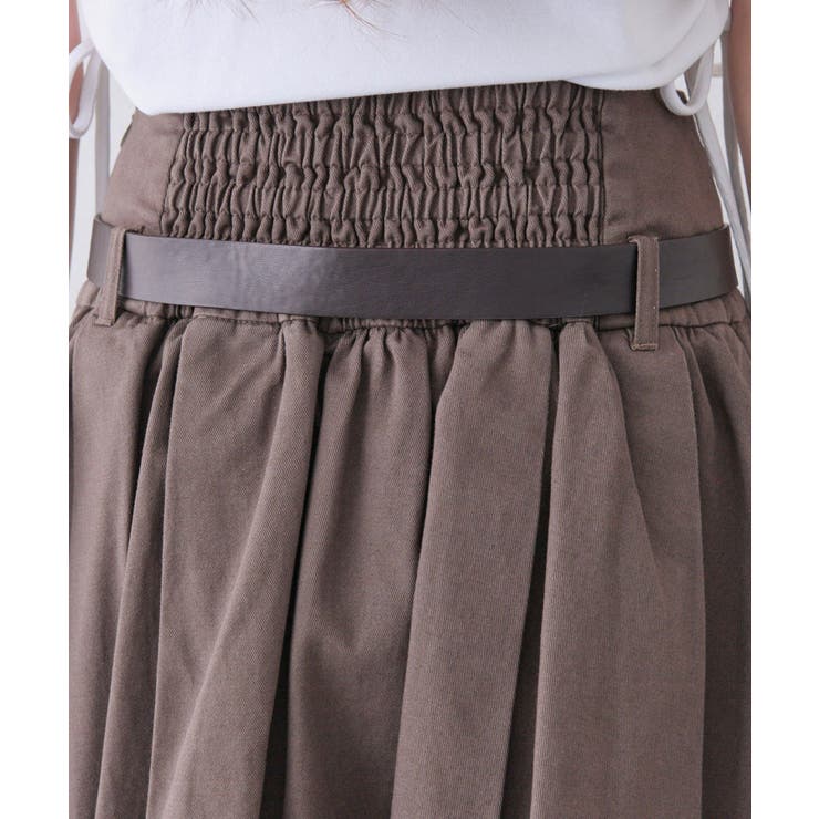 【OLIVE des OLIVE】ベルト付きタックフレアスカート | NICE CLAUP / OLIVE des OLIVE　OUTLET | 詳細画像30 