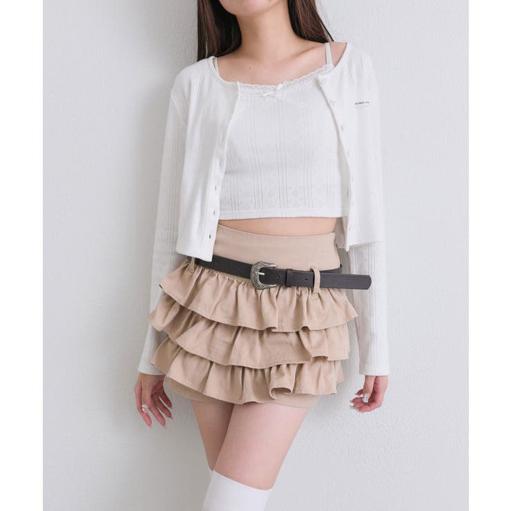 【OLIVE des OLIVE】合皮ベルト付きフリルショートパンツ | NICE CLAUP / OLIVE des OLIVE　OUTLET | 詳細画像26 