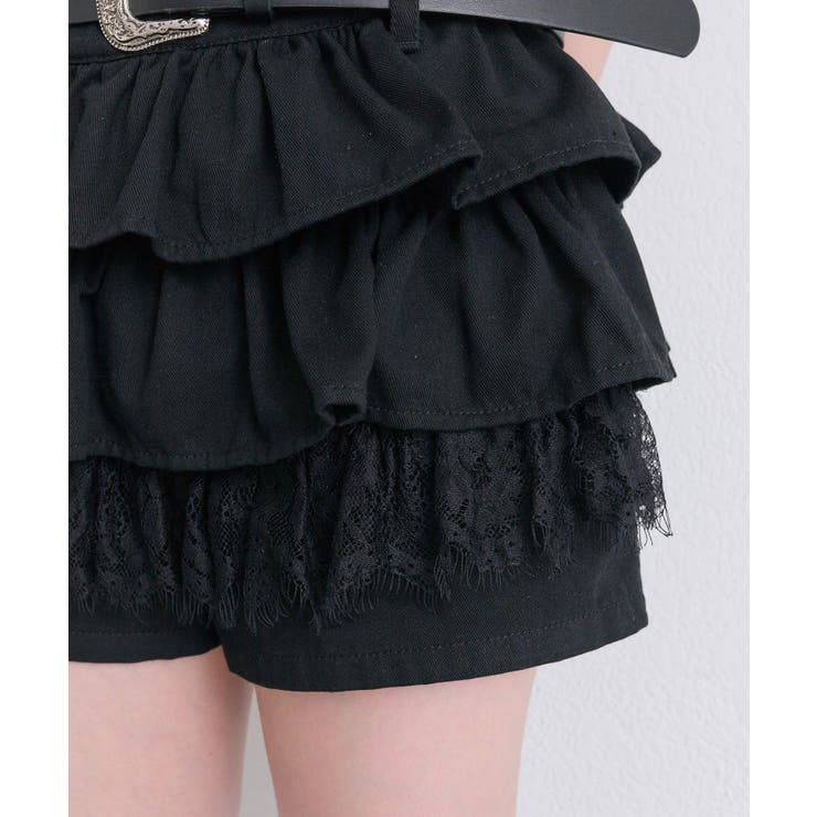 【OLIVE des OLIVE】合皮ベルト付きフリルショートパンツ | NICE CLAUP / OLIVE des OLIVE　OUTLET | 詳細画像15 