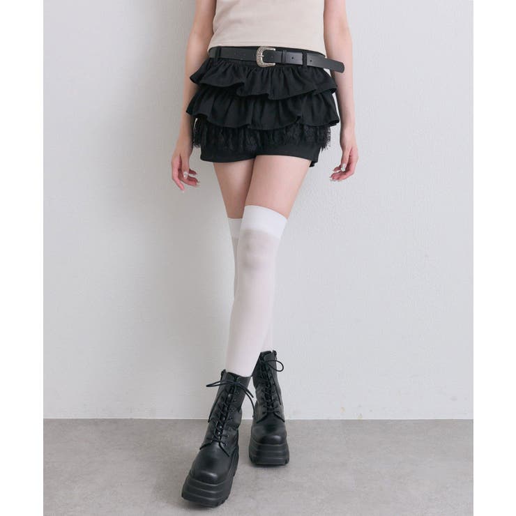 【OLIVE des OLIVE】合皮ベルト付きフリルショートパンツ | NICE CLAUP / OLIVE des OLIVE　OUTLET | 詳細画像16 