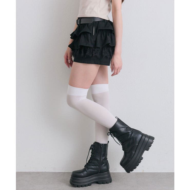 【OLIVE des OLIVE】合皮ベルト付きフリルショートパンツ | NICE CLAUP / OLIVE des OLIVE　OUTLET | 詳細画像18 