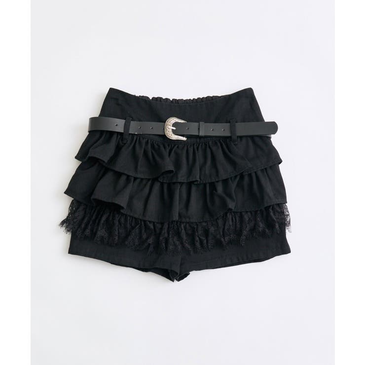 【OLIVE des OLIVE】合皮ベルト付きフリルショートパンツ | NICE CLAUP / OLIVE des OLIVE　OUTLET | 詳細画像13 