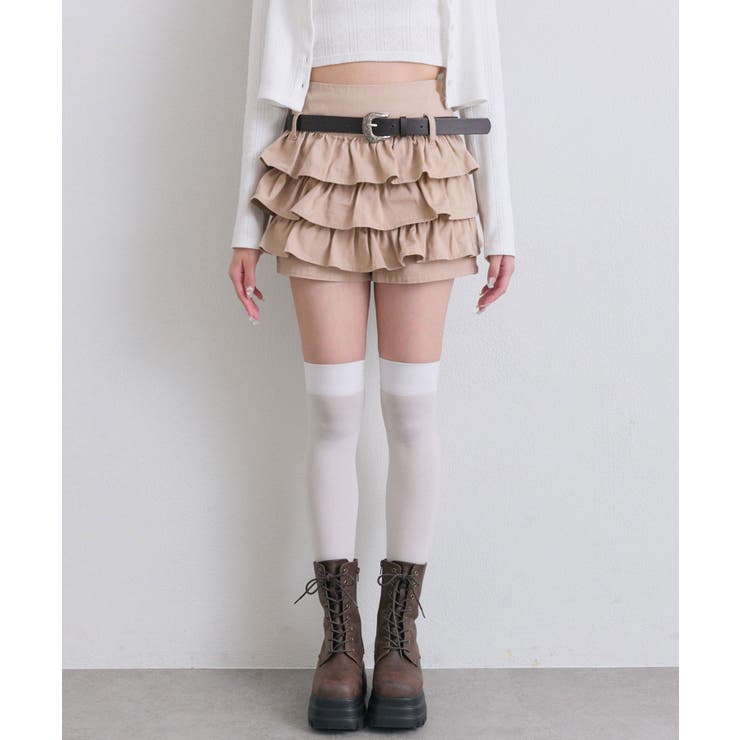 【OLIVE des OLIVE】合皮ベルト付きフリルショートパンツ | NICE CLAUP / OLIVE des OLIVE　OUTLET | 詳細画像19 