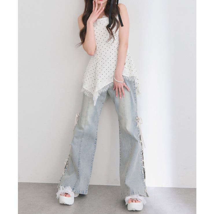 【OLIVE des OLIVE】アシメキャミチュニック | NICE CLAUP / OLIVE des OLIVE　OUTLET | 詳細画像6 